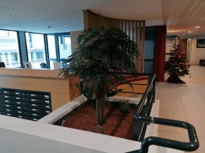 Le hall d'accueil